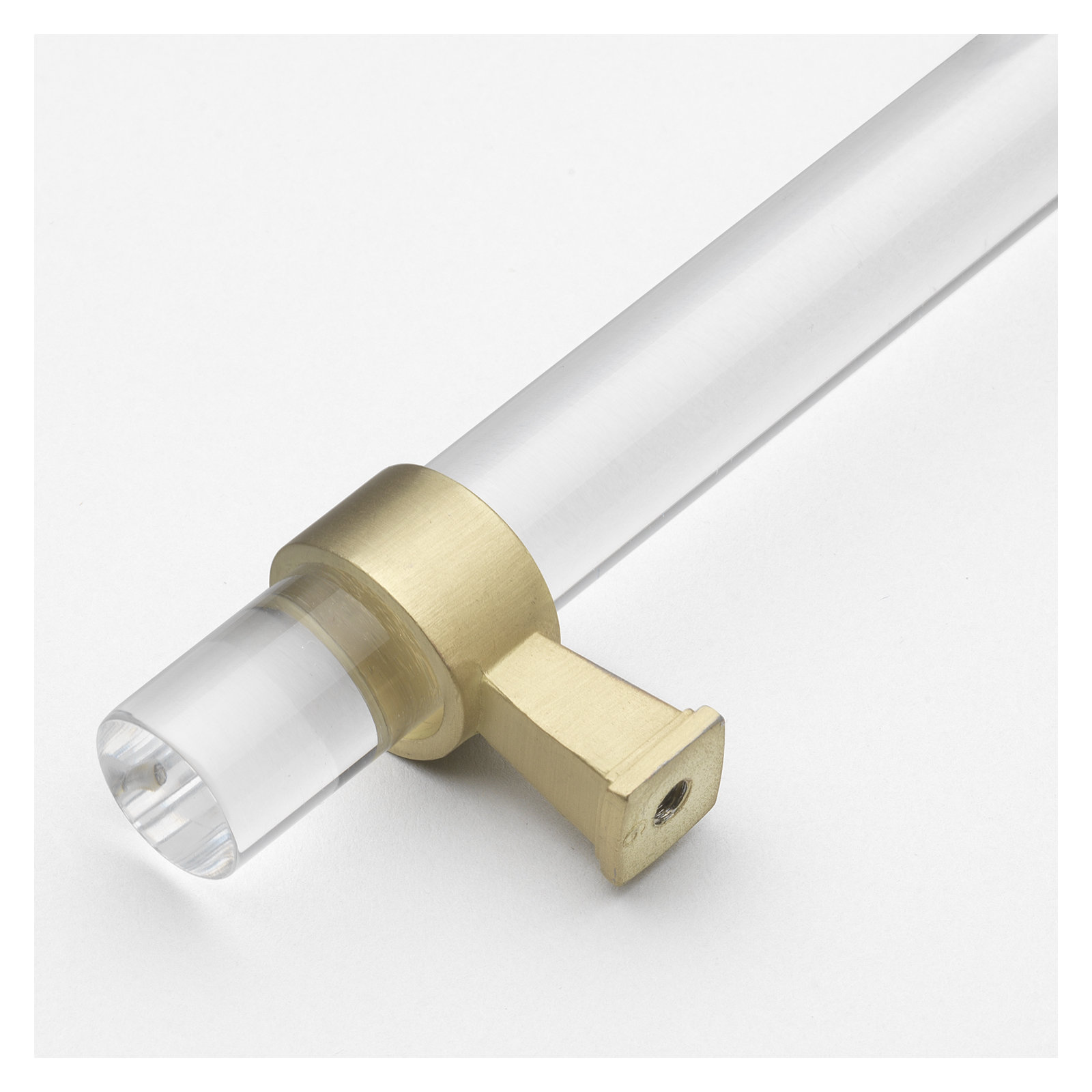 Center to Center Acrylic Bar Pull, Satin Gold, 3.75"