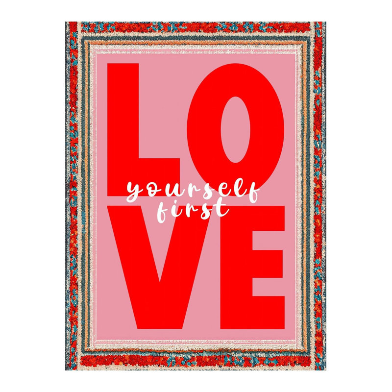 Tapis rose lavable à la machine Paris, Tapis de couloir 3 pi 3 po x 9 pi 10 po