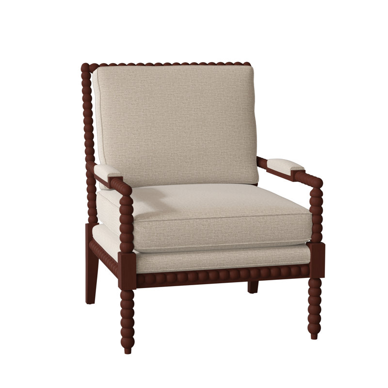Keaton Upholstered Armchair, Manhattan, Shambala 10 Beige Performance Chenille