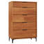 5-Drawer Dresser w/ Interlock System Metal Support Legs & Anti-tipping Kit