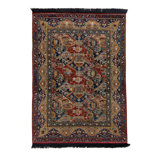 Burano Hand Knotted Wool Floral Area Rug