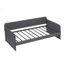 Lit de jour, canapé-lit en métal avec couchette, gris, L 78,4 po x l 41 po x H 29,8 po.