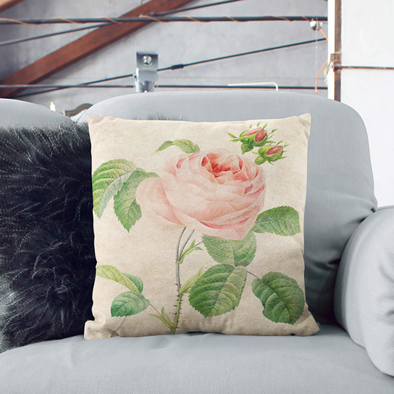 Square Throw Cushion, White, 55cm H x 55cm W x 20cm D