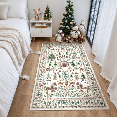 Tapis de Noël antidérapant de Noël