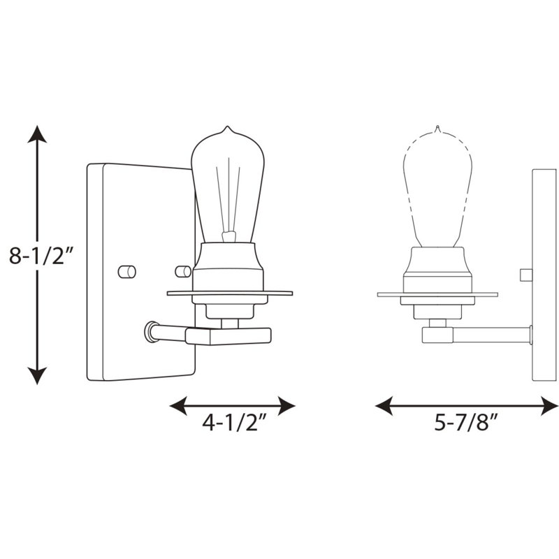 Miesha Dimmable Vanity Light, Graphite
