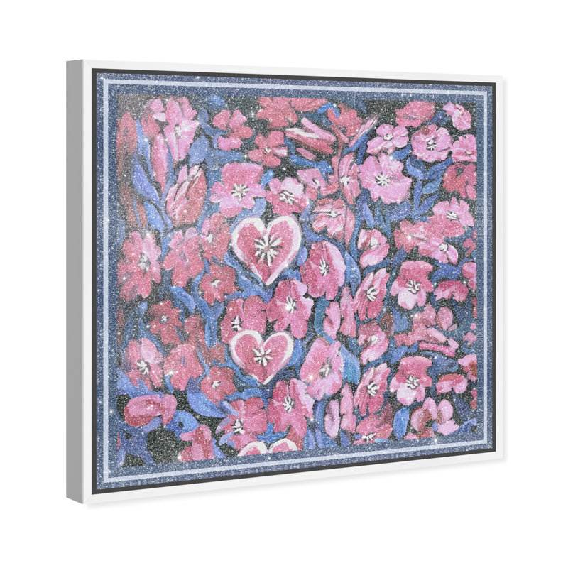 Yours Forever Print by Oliver Gal, 13"H x 13"W, White Floater Frame