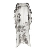 Gingerlily x Sheila Bridges Silk Kaftan Harlem Toile