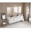 Miroir de salle de bain 72 "x 32" à DEL avec façade et rétroéclairage