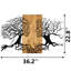 Élégant accessoire mural décoratif en bois, finition noire et noyer, 36,2 po x 22,8 po | Cadre 100% métal (épaisseur: 0,05 pouce), envers 100% bois (épaisseur: 1,2 pouce) | Parfait pour la décoration intérieure et l'art mural unique