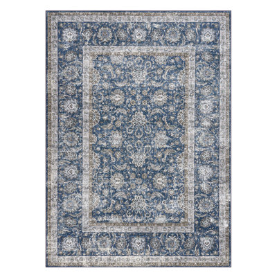 Tapis rétro à motif floral Boho