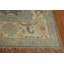 Tapis bleu bleu fait à la main Oushak 8 x 10