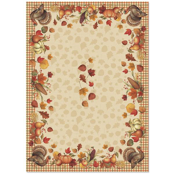 Bountiful Harvest Tablecloth, 84" L x 70" W