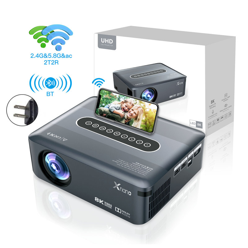 8K HD Projector For Home Phone Laptops