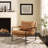 Mirsade 27.09'' W Leather Upholstered Accent Armchair with Removable Backrest-866108819