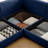 Large Modular Sectional Sofa Sectional Couch With Storage Chenille Sectional Sofa For Living Room, Cylindrical Backrest And Armrests 6 Seats,Blue-234287573