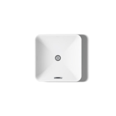 Vox Ceramic Square Vessel Bathroom Sink with Overflow