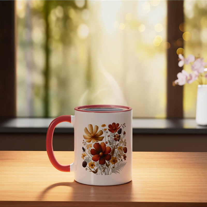 Ceramic Coffee Mug, Red