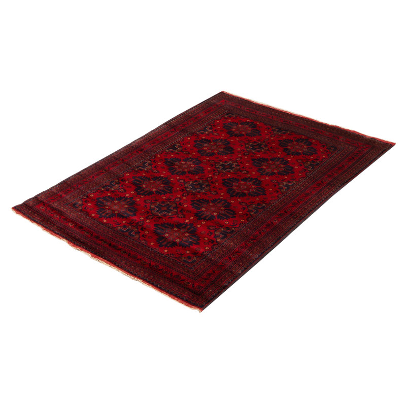 Tapis unique en laine noué à la main 5 pi 1 po x 6 pi 6 po nouvel âge Ajten