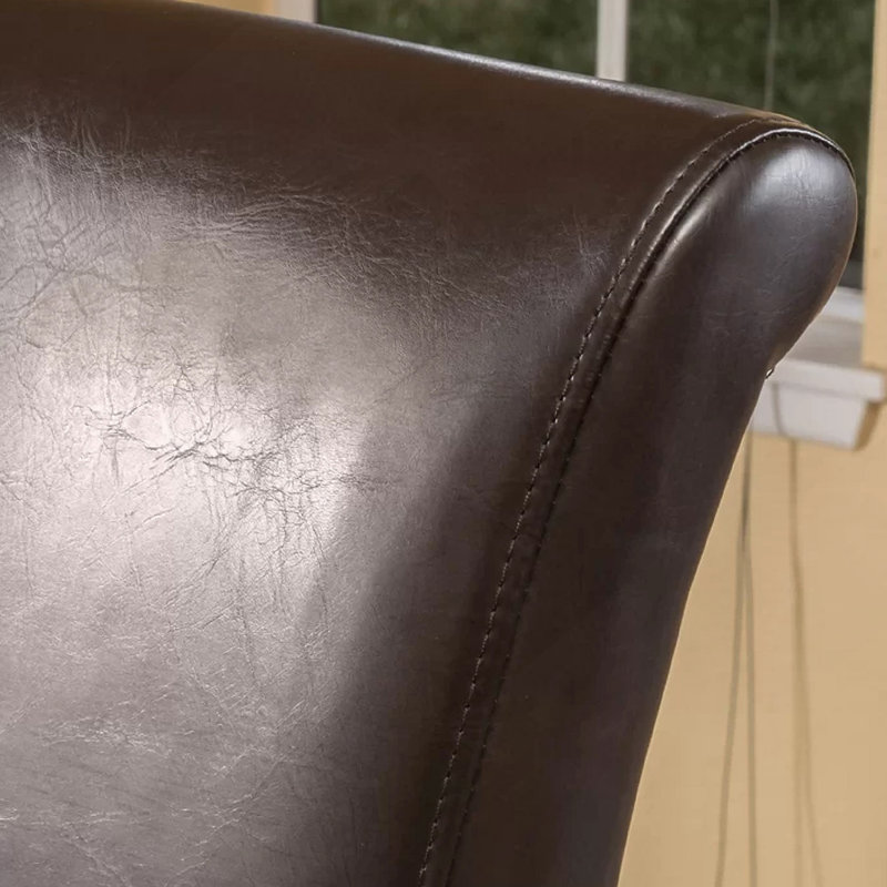 Tabouret de comptoir pivotant en cuir synthétique 28 pouces