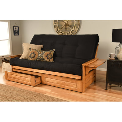 Stratford 86" Wide Futon with Storage by The Twillery Co.