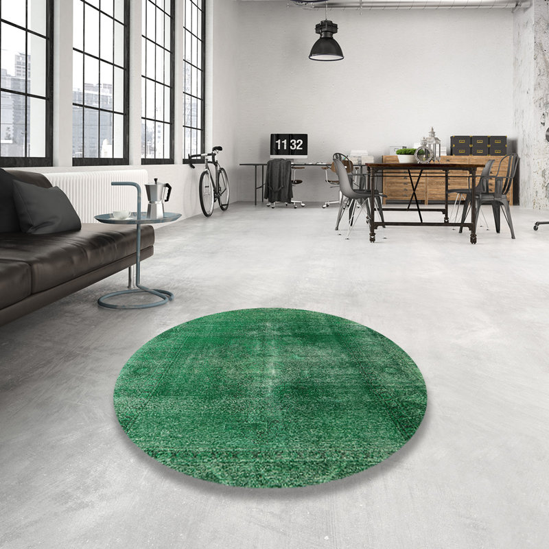 Abstract Indoor Rug, Round 8'