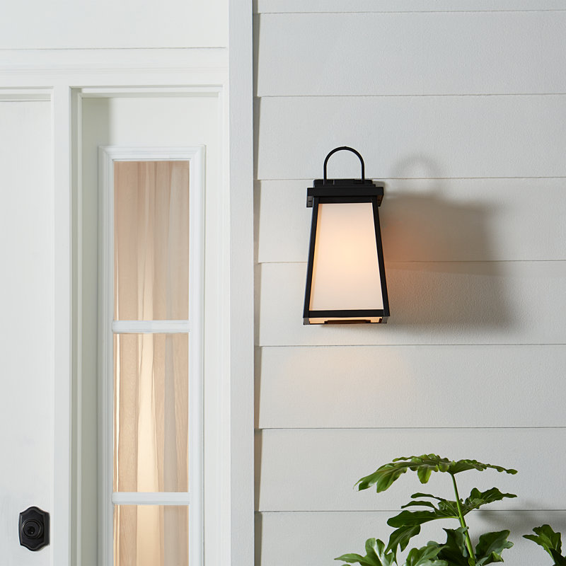 Mclean Wall Light, Black, 14.25" H x 7" W x 8" D