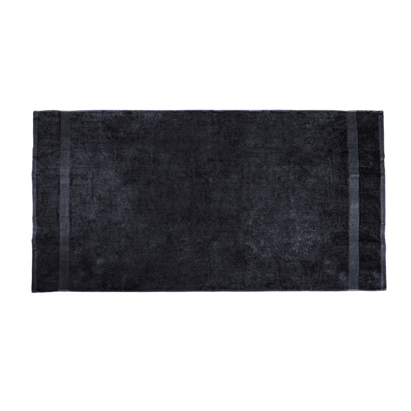 Annuziata 100% Cotton Midweight Beach Towel, Black
