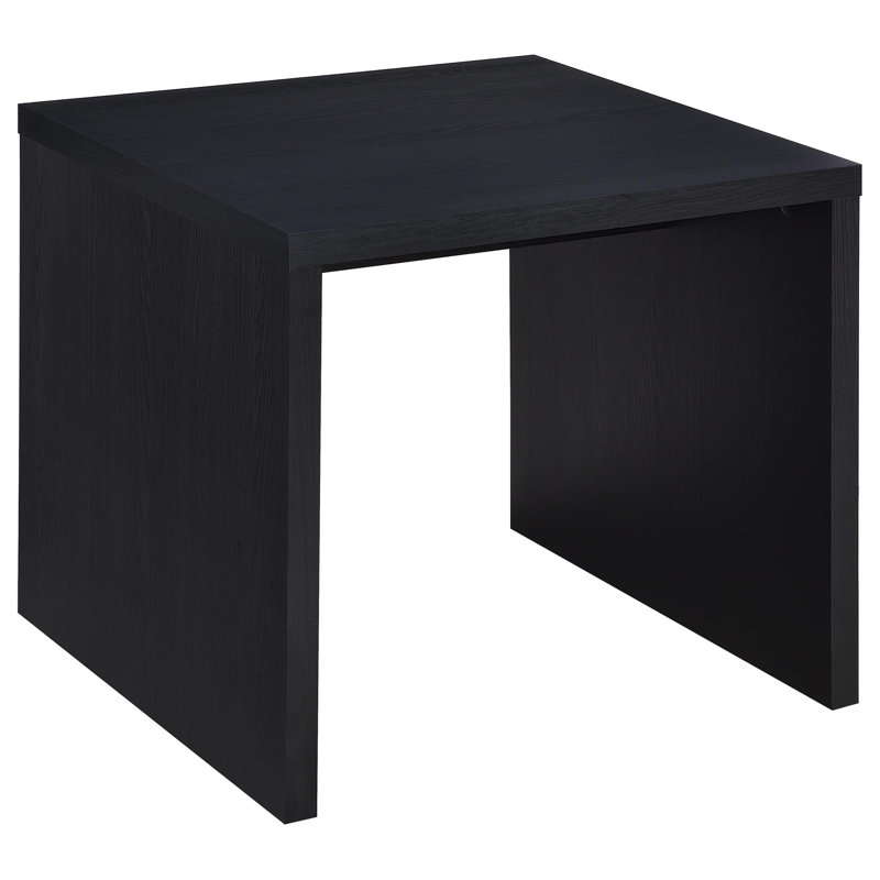 Canyon Black  Square Side End Table