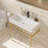Durable Bathroom Console Sink With Overflow, Versatile For Various Environments-1508206110