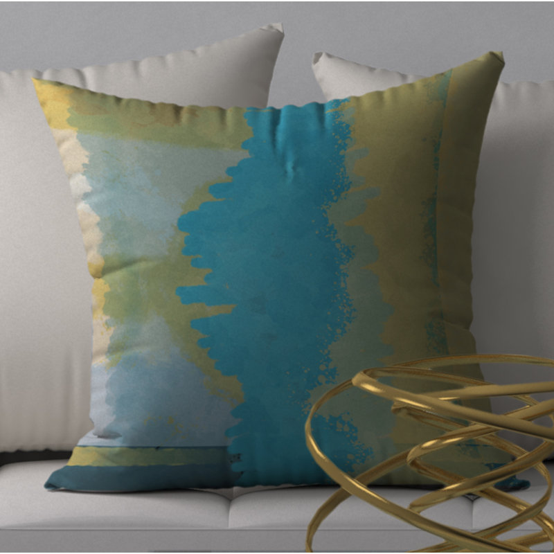 Housse de coussin décorative carrée et insert Slick discount, 20 po x 20 po
