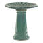 Rennes Glazed Ceramic Bird Bath - Turquoise