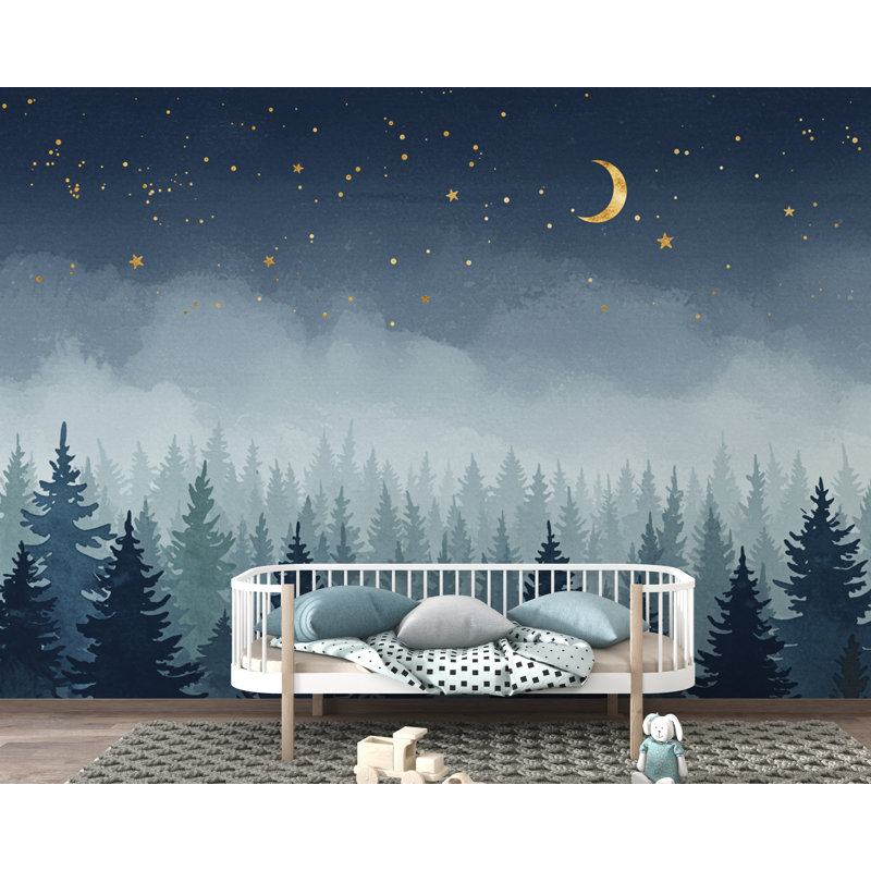 Dreamy Night Forest, 100 po x 145 po, Peler et coller