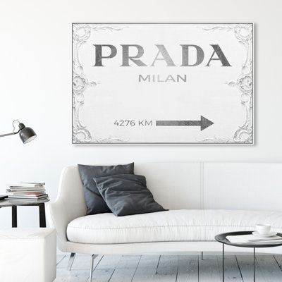 Milan Sign - Textual Art on Canvas