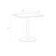 Leatherwood BISTRO TABLE - CARRE-889600367