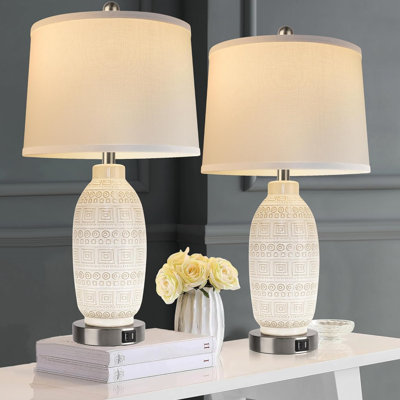 Kamyla Ceramic USB Table Lamp
