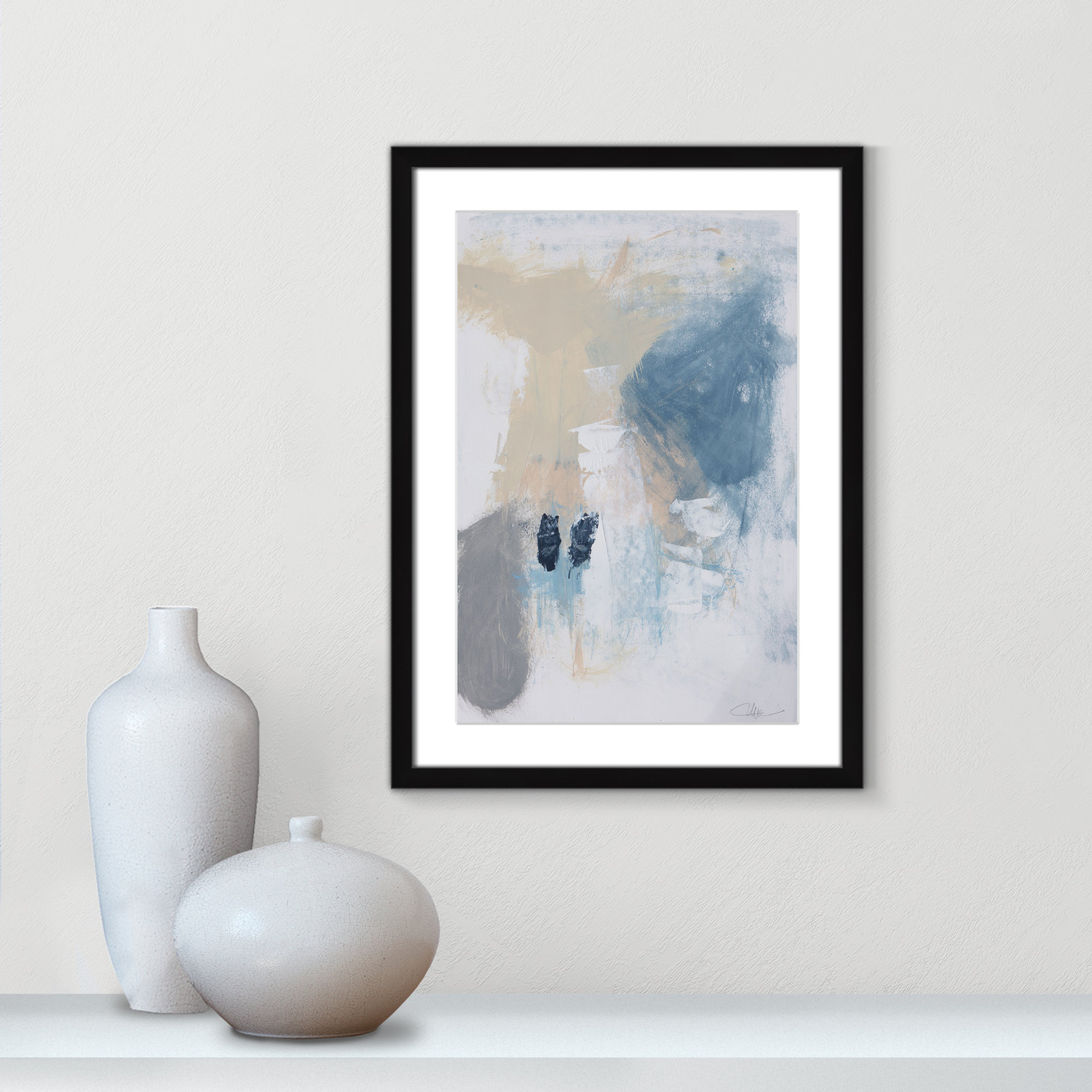 Coastal Carnival Collection "Coastal Carnival II" Print, Black Single Picture Framed Paper, White, 23" H x 17" W x 1.25" D