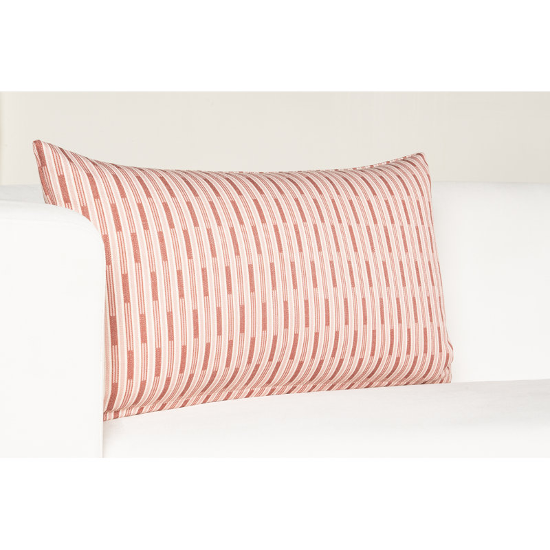 Coussin Bennett, Rouge, Polyester, Rectangle H 14 po x l 26 po