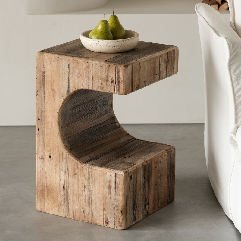 Solid Wood End Table