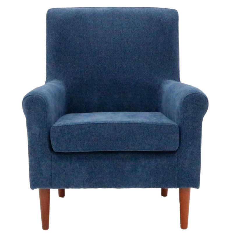 Fauteuil de 28 po de largeur Ronald, Blue Polyester Blend