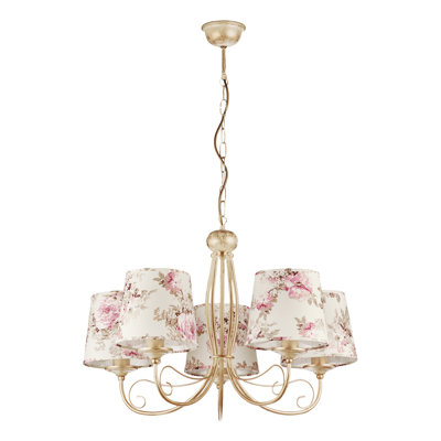 Garvey 5 - Light Shaded Chandelier