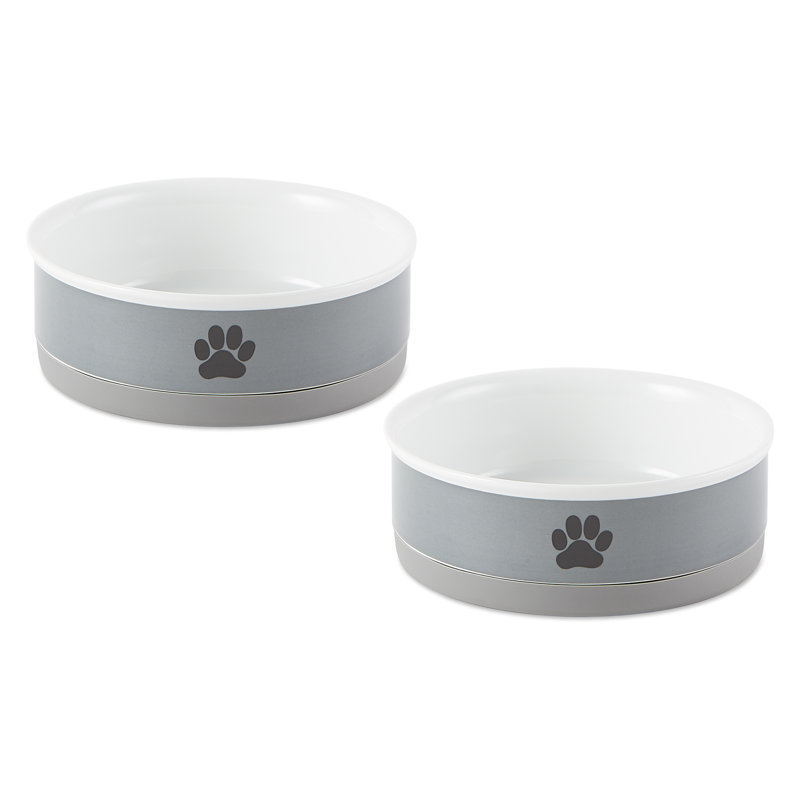 Bol pour animal de compagnie, gris, Petit (2 po)