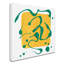 «Yellow Square on White» par Gregson, reproduction sur toile tendue-19532778