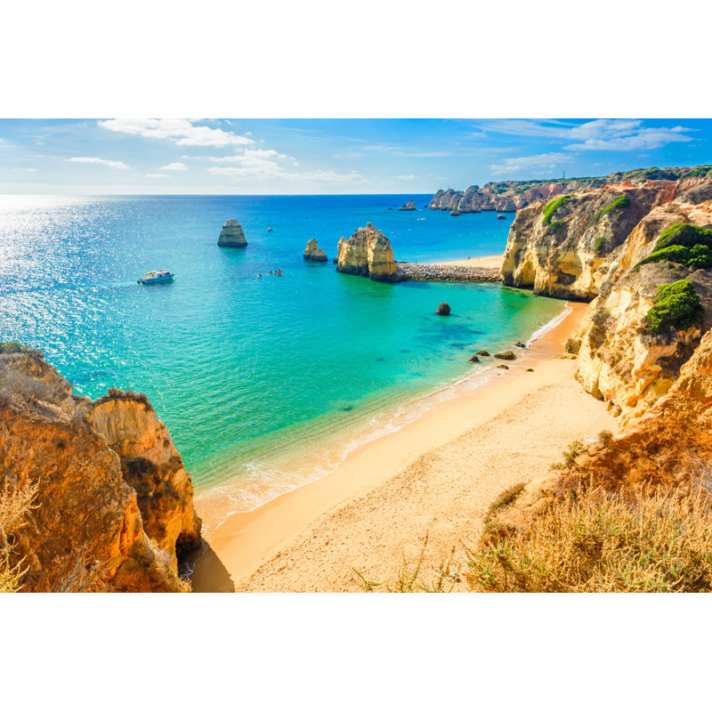 Beach Near Lagos by Samael334 - Wrapped Canvas Print, 30cm H x 46cm W x 3.8cm D