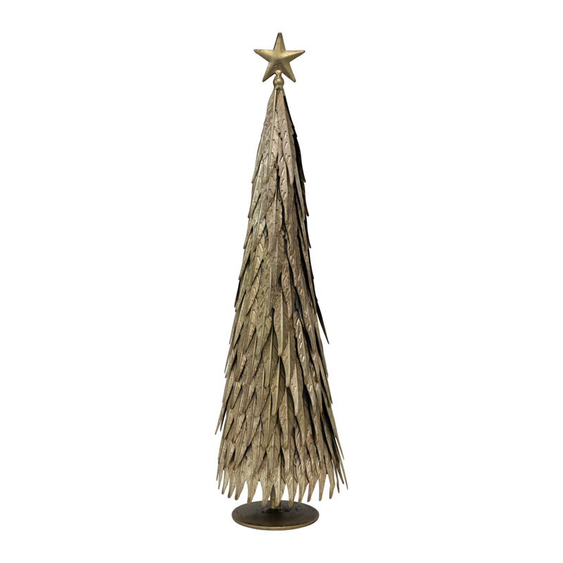 Embossed Metal Tree With Star