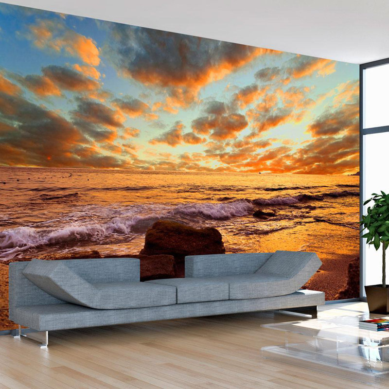 Murale paysage marin Alajhia Turquie, L 121 po x l 157 po