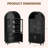 70.8" Tall Arched Storage Cabinet-1974061800-1974061801