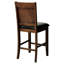 Ensemble de 2 chaises rembourrées à hauteur de comptoir, chaises de bar en bois