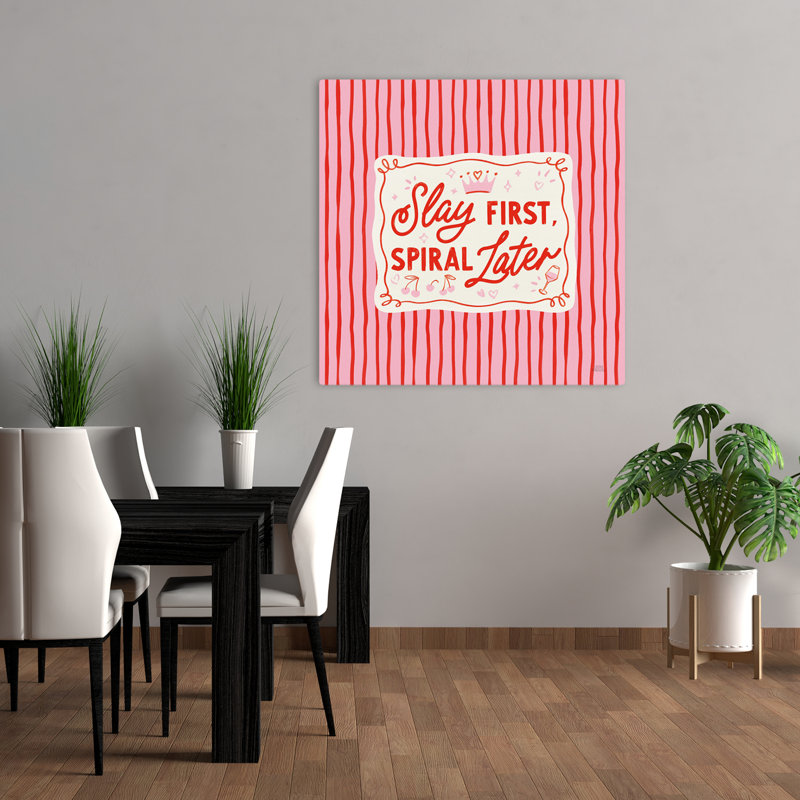 Girly Pop I, art typographique contemporain, H 36 po x l 36 po
