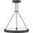 Derilien 1 - Light Matte Black LED Wagon Wheel Pendant