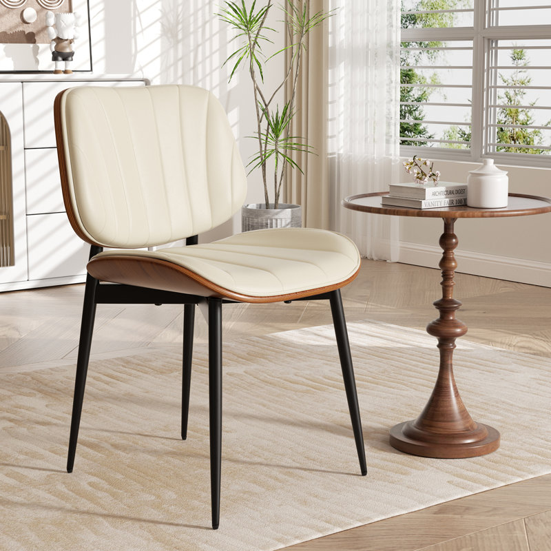 PU Leather Upholstered Dining Chairs,Side Chair for Dining Rooms,Kitchens,Living rooms, Beige